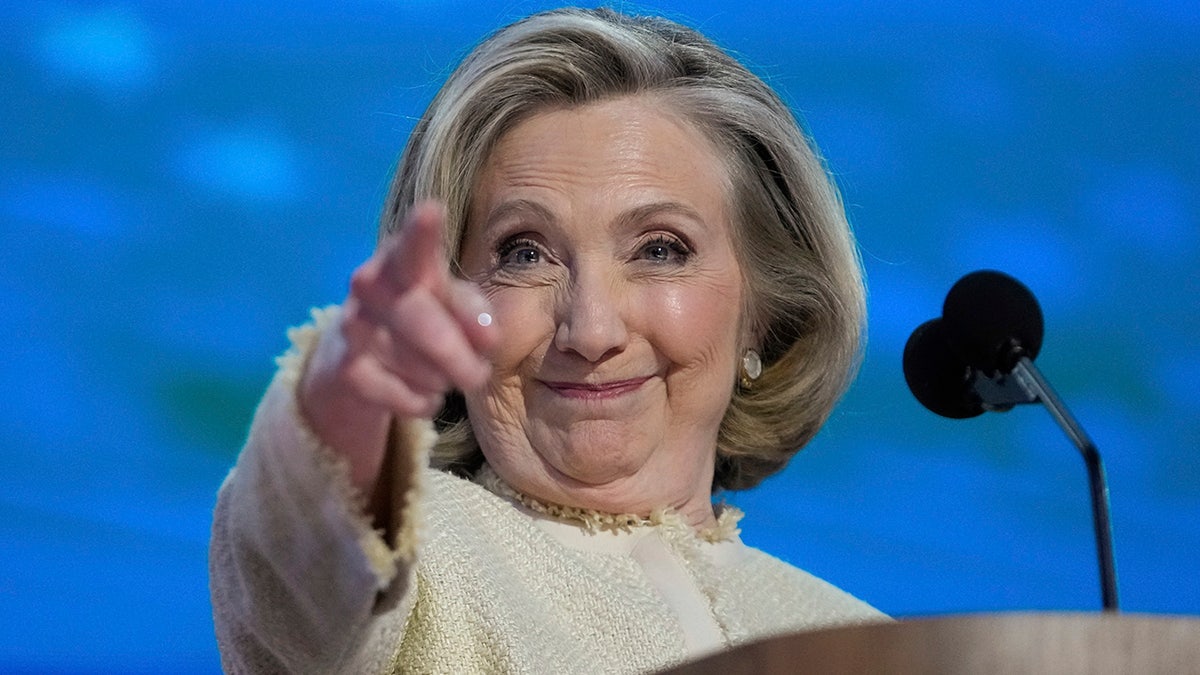 Close-up of Hillary Clinton