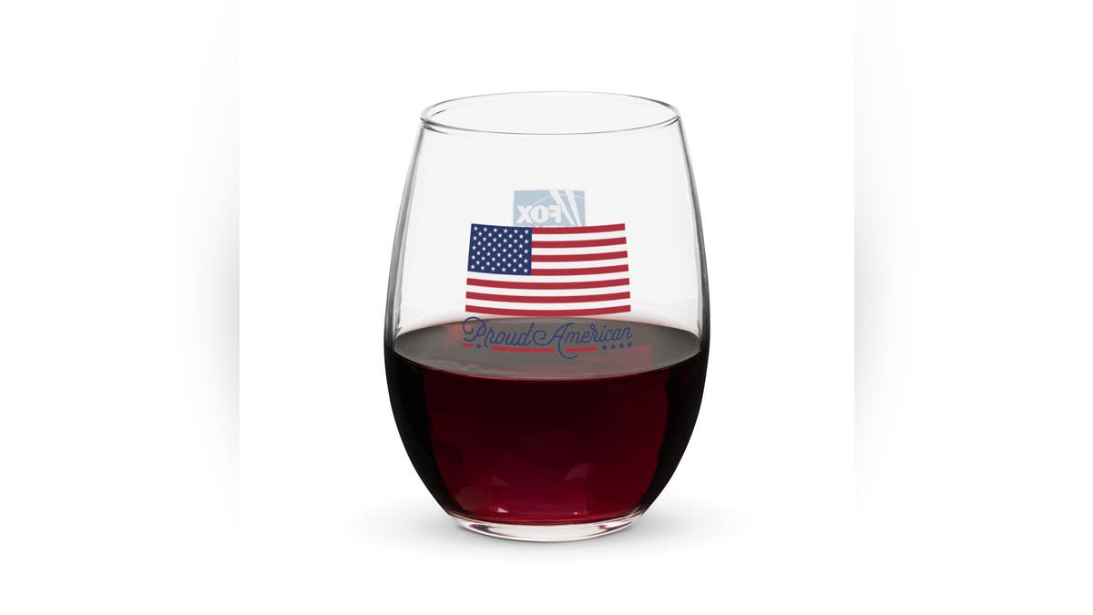 Sip your favorite wine from this celebratory glass.?