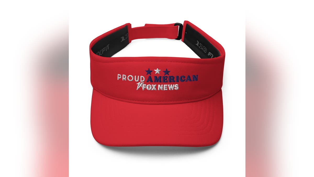 Stay cool with a patriotic visor.?