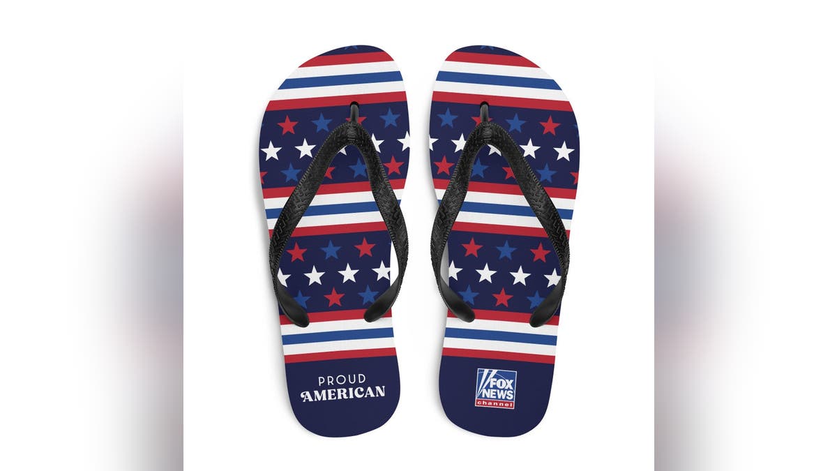 Celebrate Labor Day with a comfy pair of red, white and blue flip-flops.?