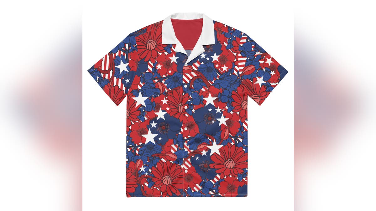 Look stylish with your own red, white and blue Hawaiian shirt.?