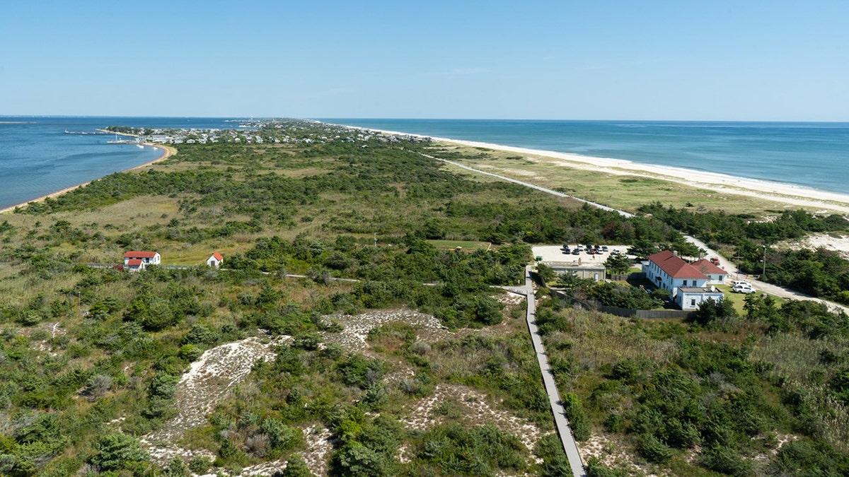 Aerial view of Fire Island National Seashore