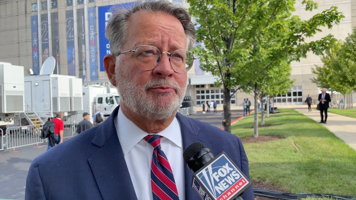 Sen. Gary Peters of Michigan interviewed by Fox Digital News in DCOCratic National Convention (DC) in Chicago, 19, 2024