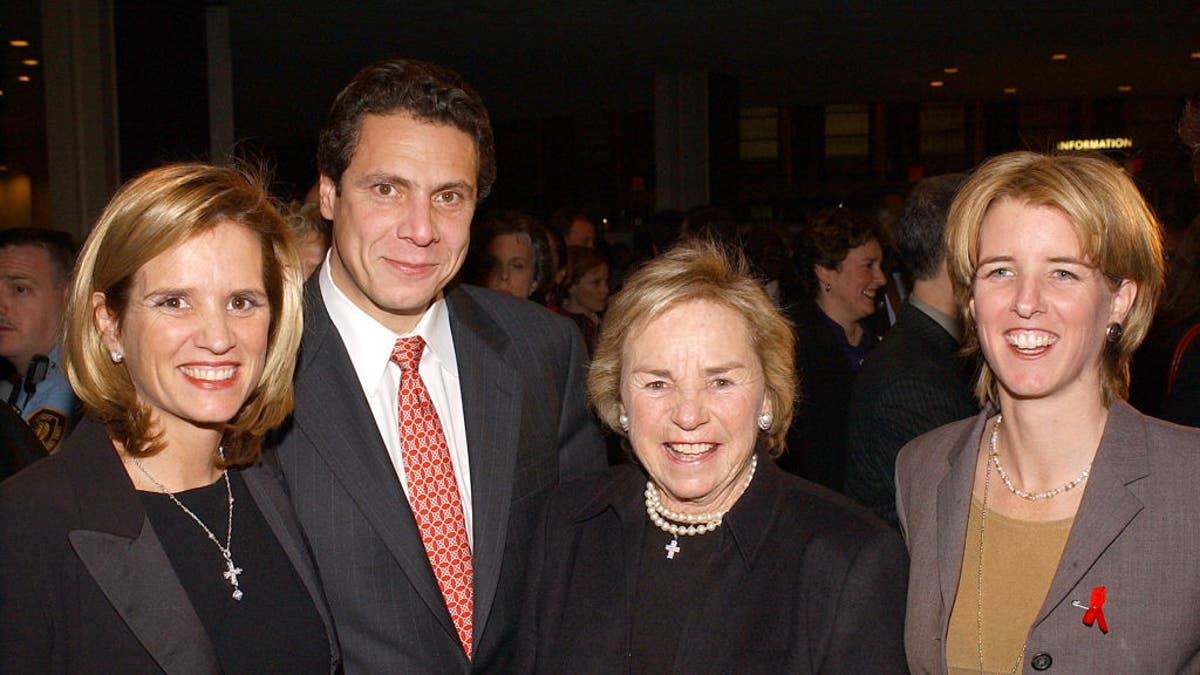 From left to right, Kerry Kennedy, Andrew M. Cuomo, Ethel Kennedy and Rory Kennedy.