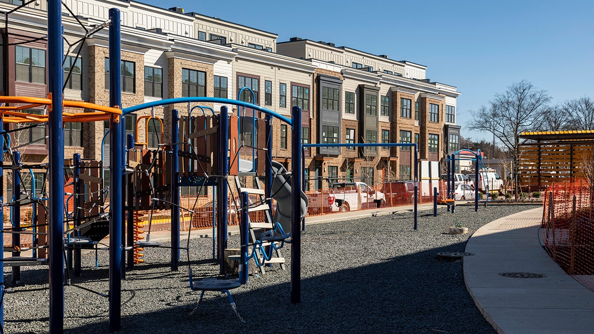 a playground in Falls Church, VA