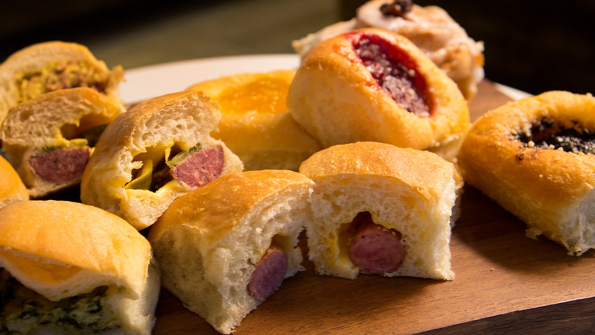 A variety of kolaches, both traditional and Texas-inspired.