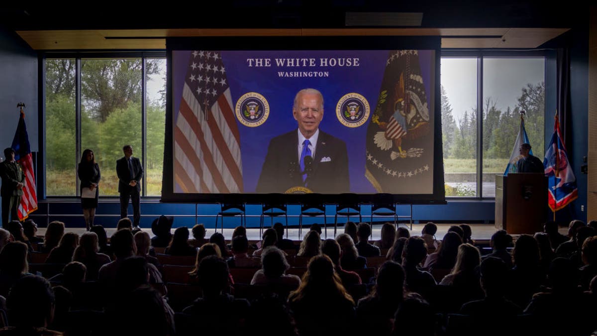 Biden's video message at the naturalization ceremony.