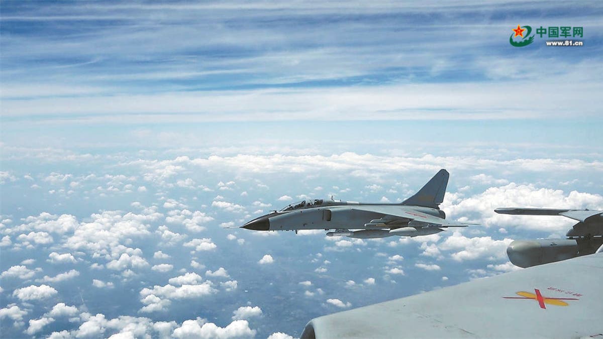 Aviones chinos sobre Taiwán