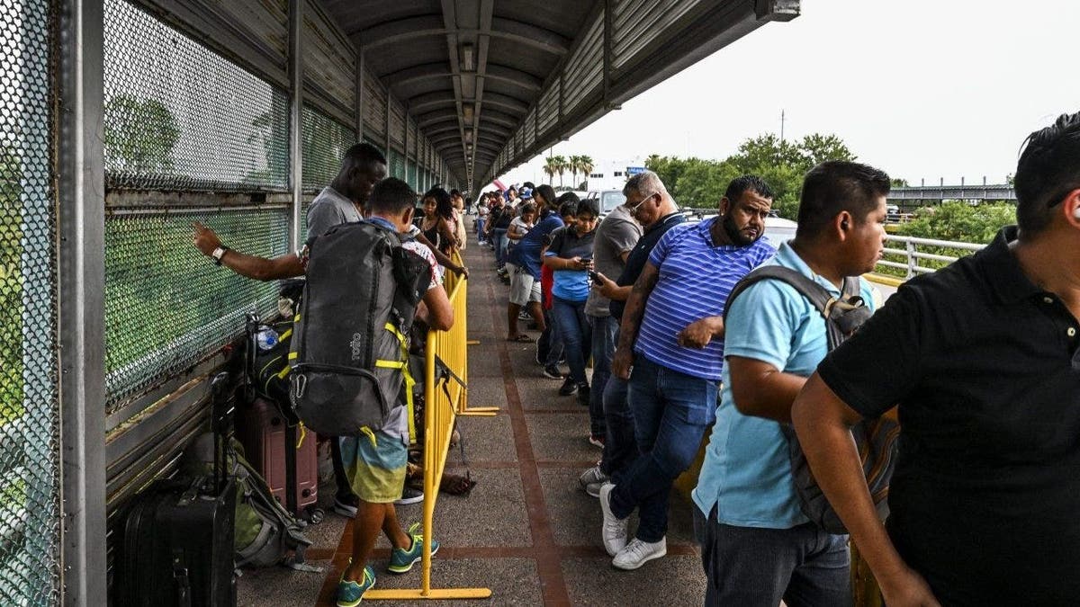 Migrants on the border in Texas