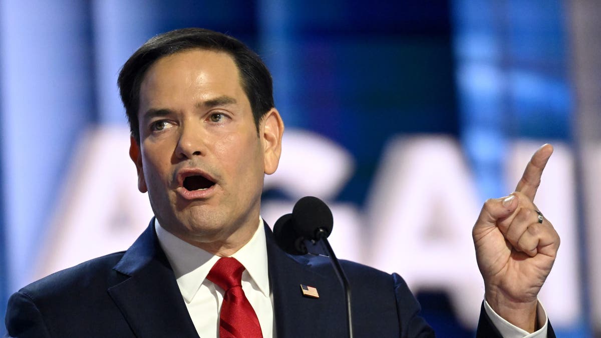 El senador Marco Rubio en la Convención Nacional Republicana