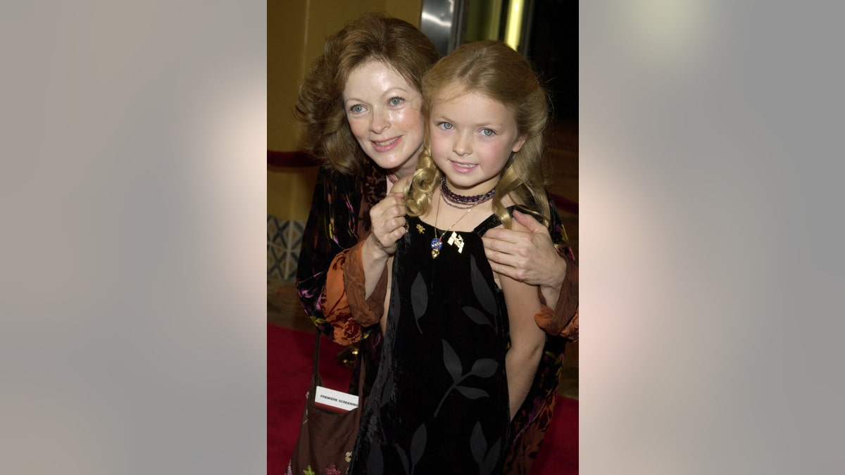 frances fisher with young daughter francesca