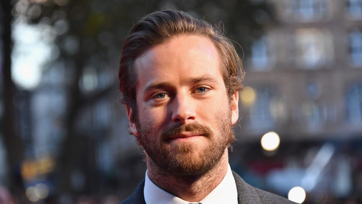 Armie Hammer wears a suit connected nan reddish carpet successful London.