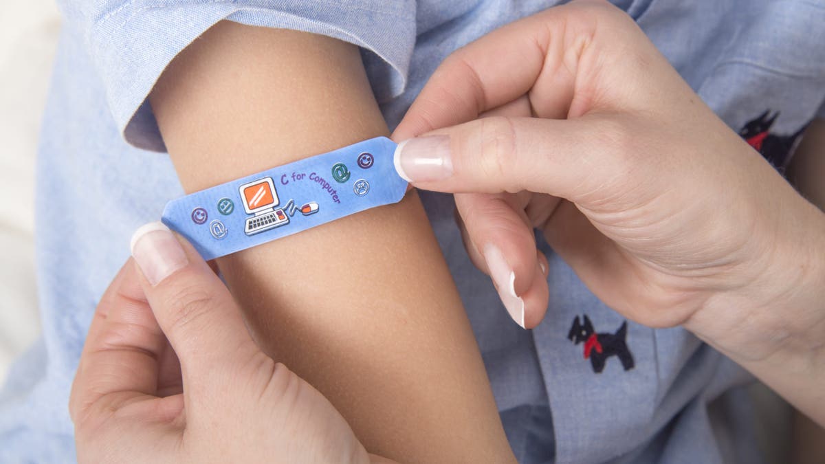 Band-Aid on arm