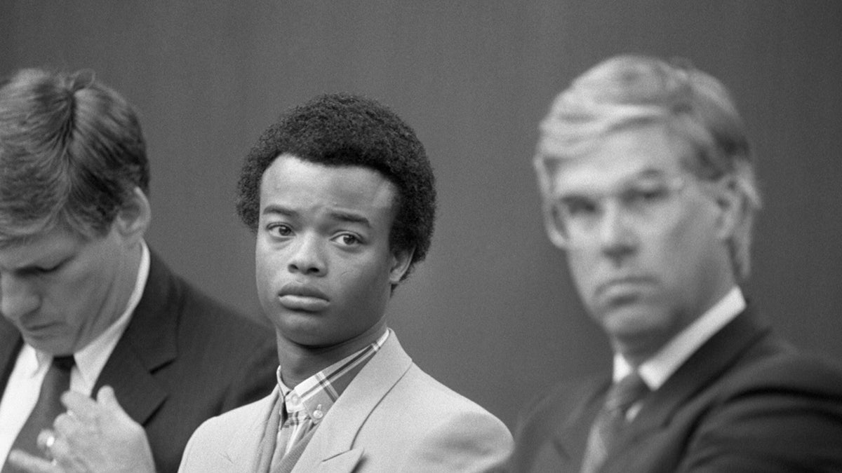 Todd Bridges looking serious in court.