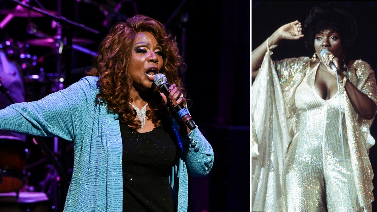 Side-by-side photos of current Gloria Gaynor and Gloria Gaynor in the 1970s