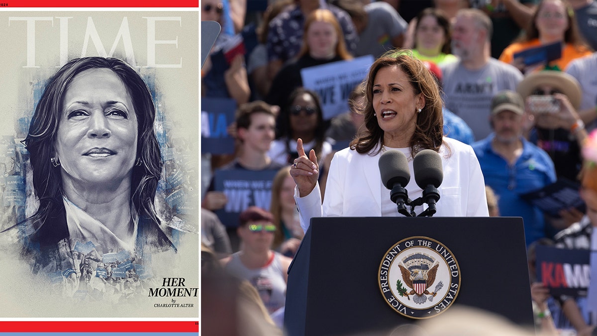 Kamala Harris on Time cover