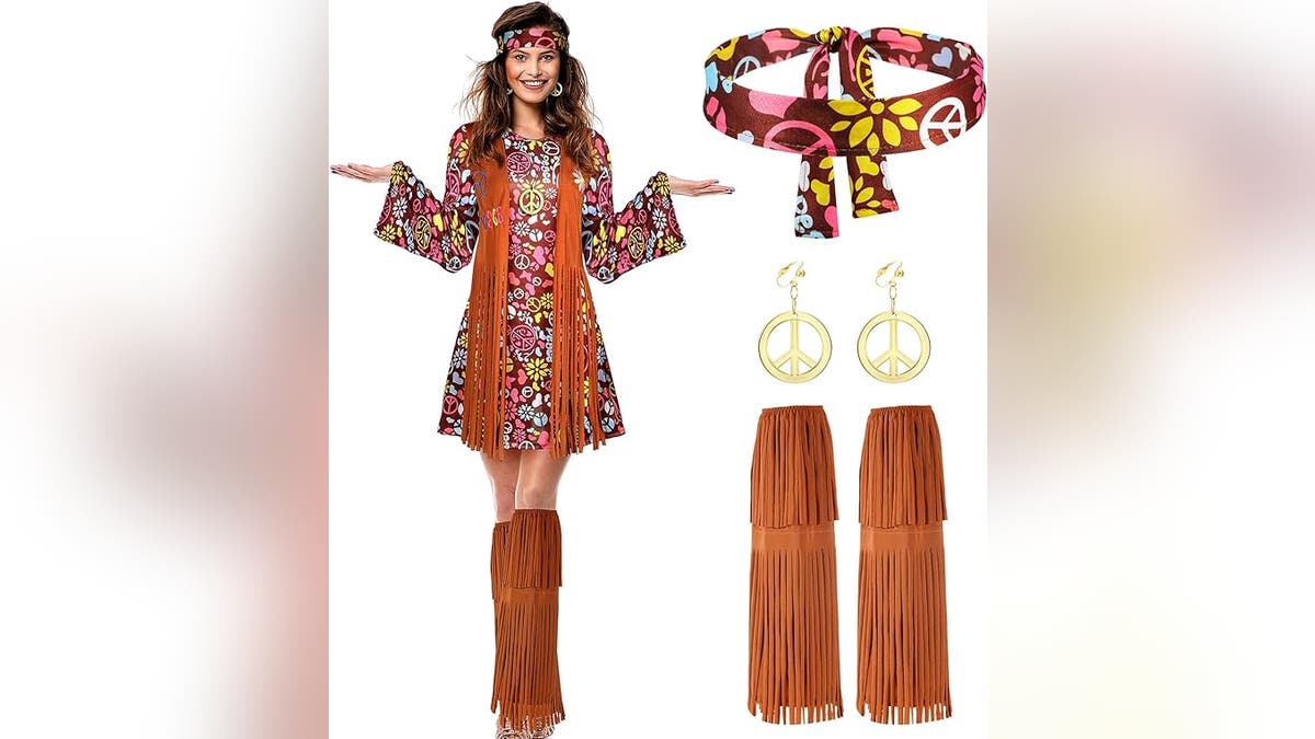 Give off a 60s vibe with this hippie look.