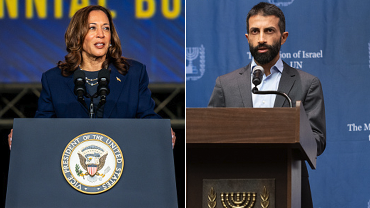 Kamala Harris y Mosab Hassan Yousef