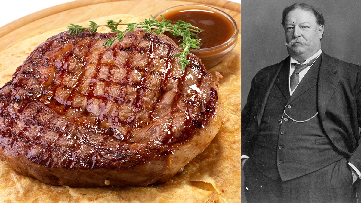 Former President William Howard Taft had steak for breakfast, lunch and dinner.