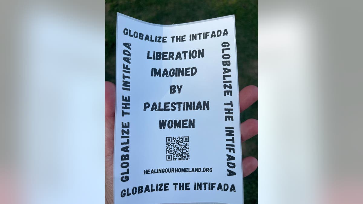 'globalize the intifada' sign