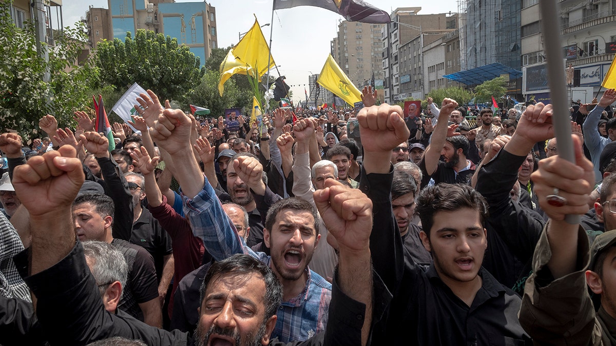 Hamas leader funeral in Tehran