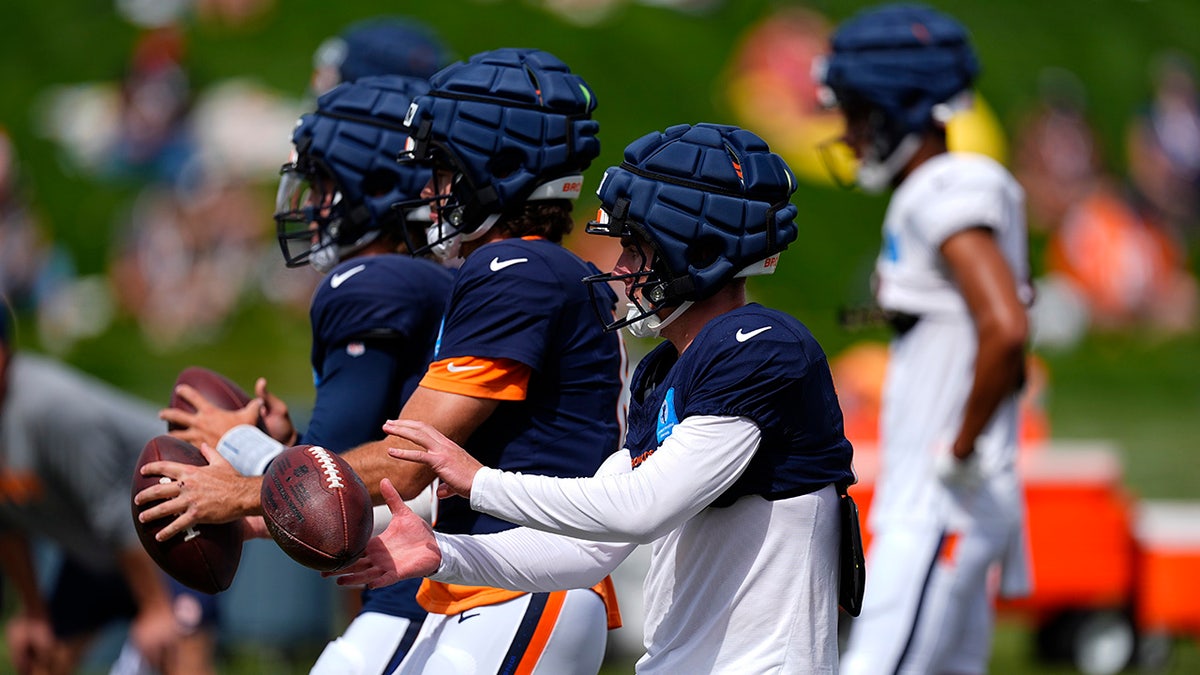 Broncos quarterbacks in training camp