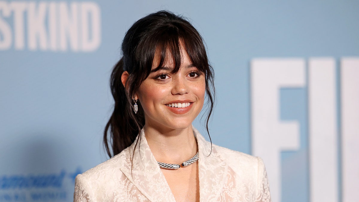 Close up of Jenna Ortega smiling