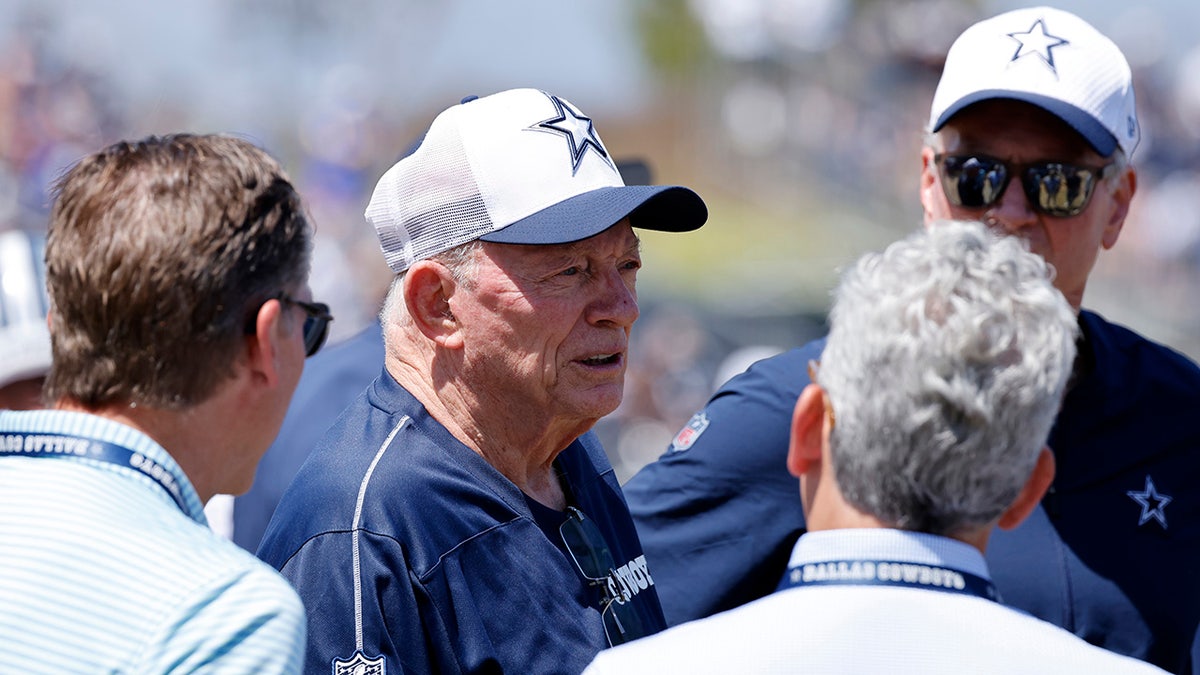 Jerry Jones at camp