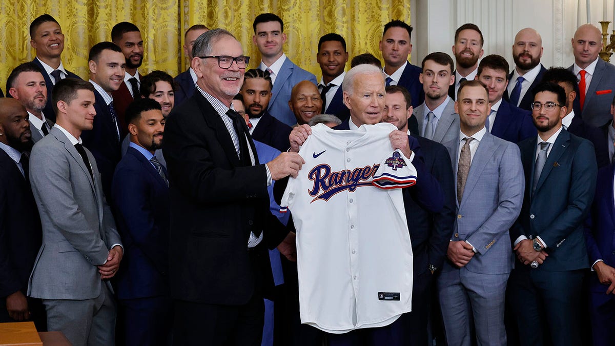 Bruce Bochy y Joe Biden