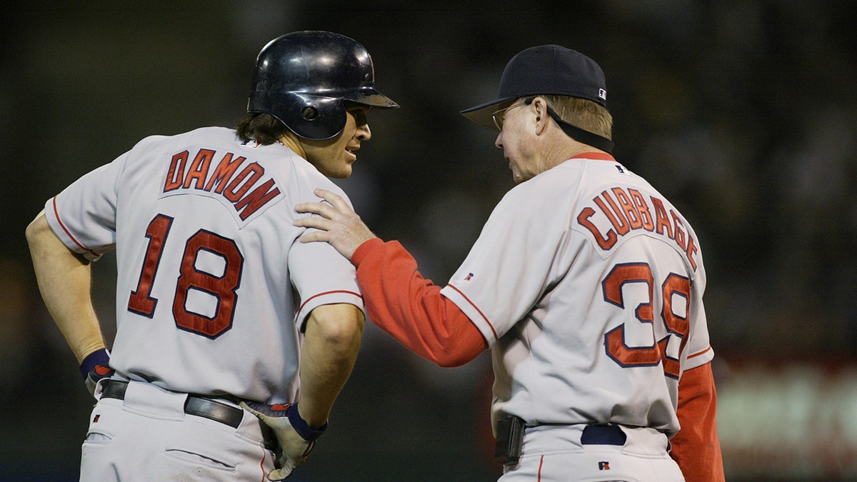 Mike Cubbage y Johnny Damon