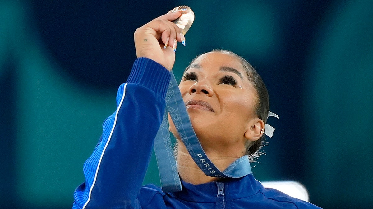 Jordan Chiles won the bronze medal