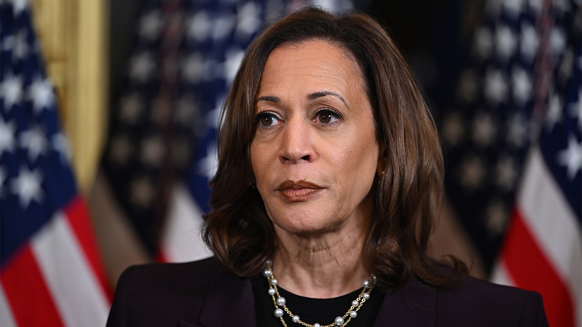 Kamala Harris during a bilateral meeting with Israeli Prime Minister Benjamin Netanyahu