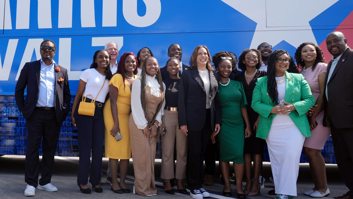 Kamala Harris starts bus tour in Georgia