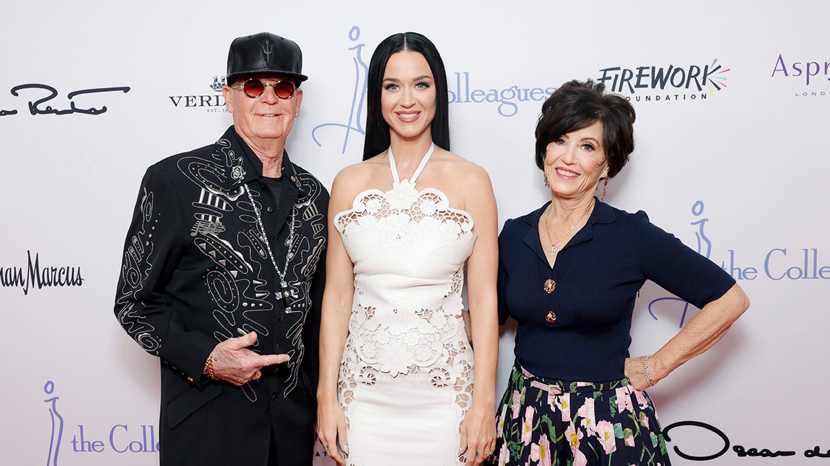 Katy Perry with her parents, Keith and Mary Hudson