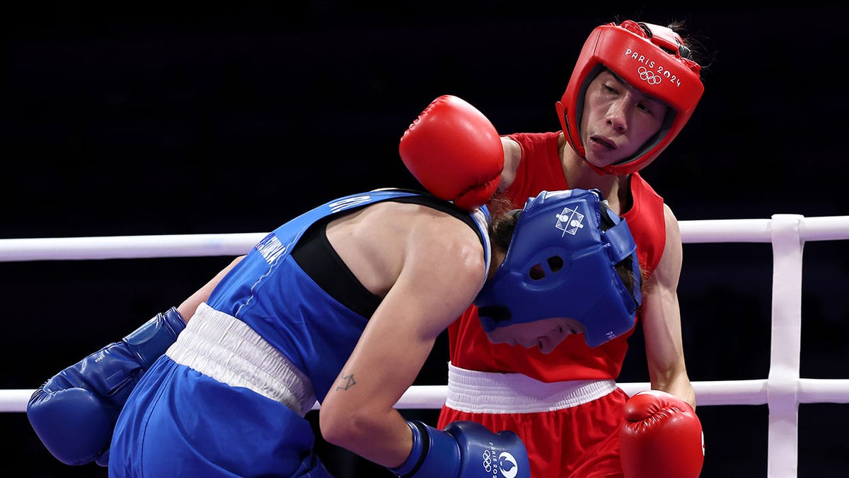 Lin Yu Ting vs a Bulgarian fighter