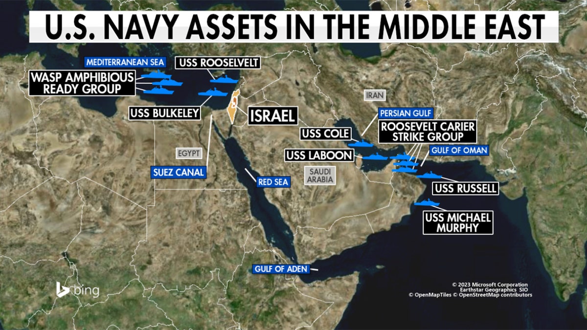 US NAVY WAR ASSETS IN THE MIDDLE EAST