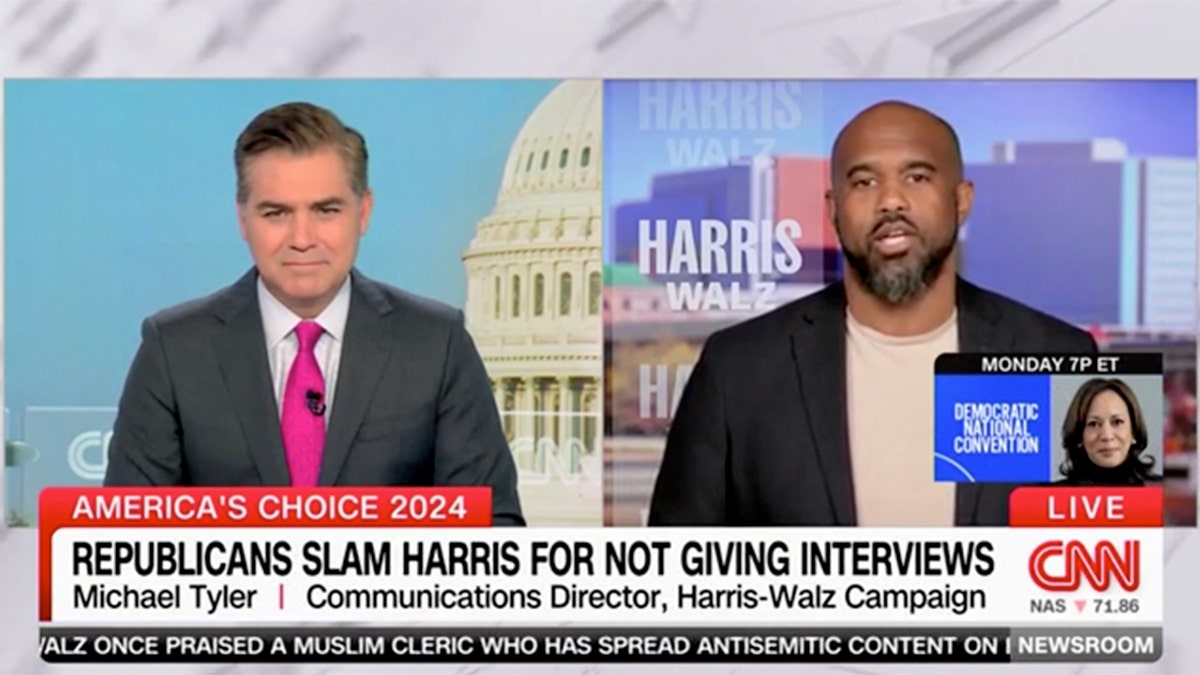 Michael Tyler, de la campaña Harris-Walz, en CNN