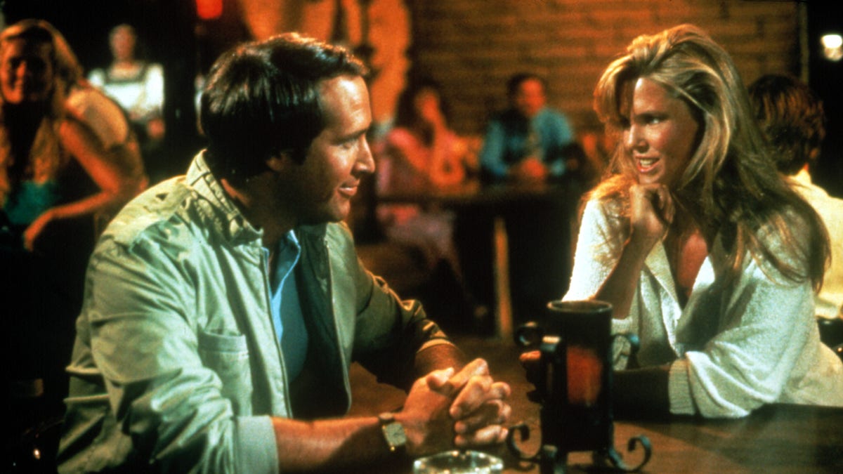 Chevy Chase and Christie Brinkley in "National Lampoon's Vacation"