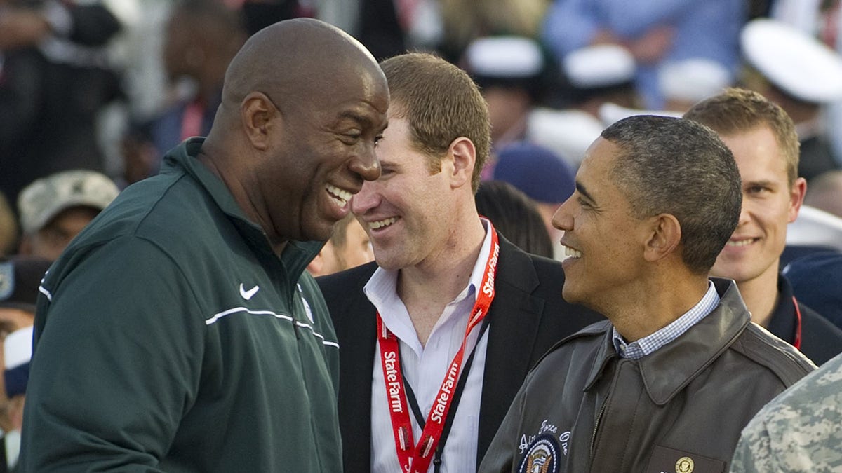 Magic Johnson y Barack Obama