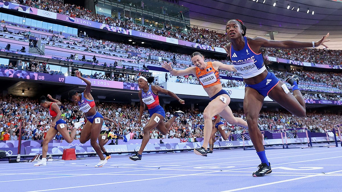 American Masai Russell wins gold in women's 100meter hurdles Fox News