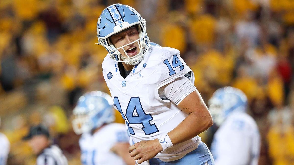 North Carolina QB Max Johnson exits game after brutal injury, out for ...