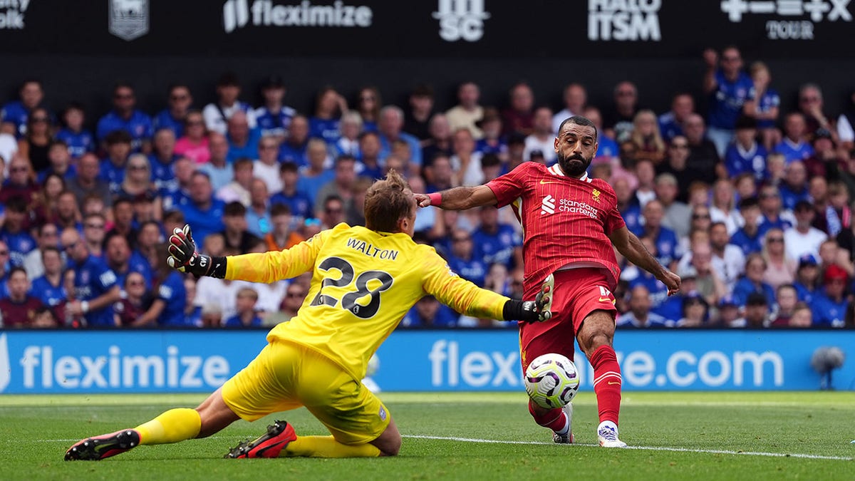 Mohammed Salah en acción