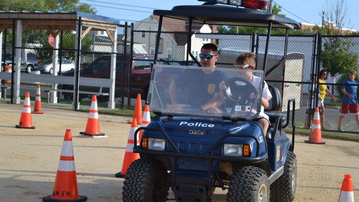 Golf cart from the North Wildwood police National Night Out