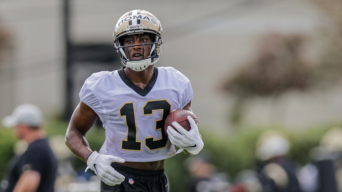 Michael Thomas durante el campo de entrenamiento