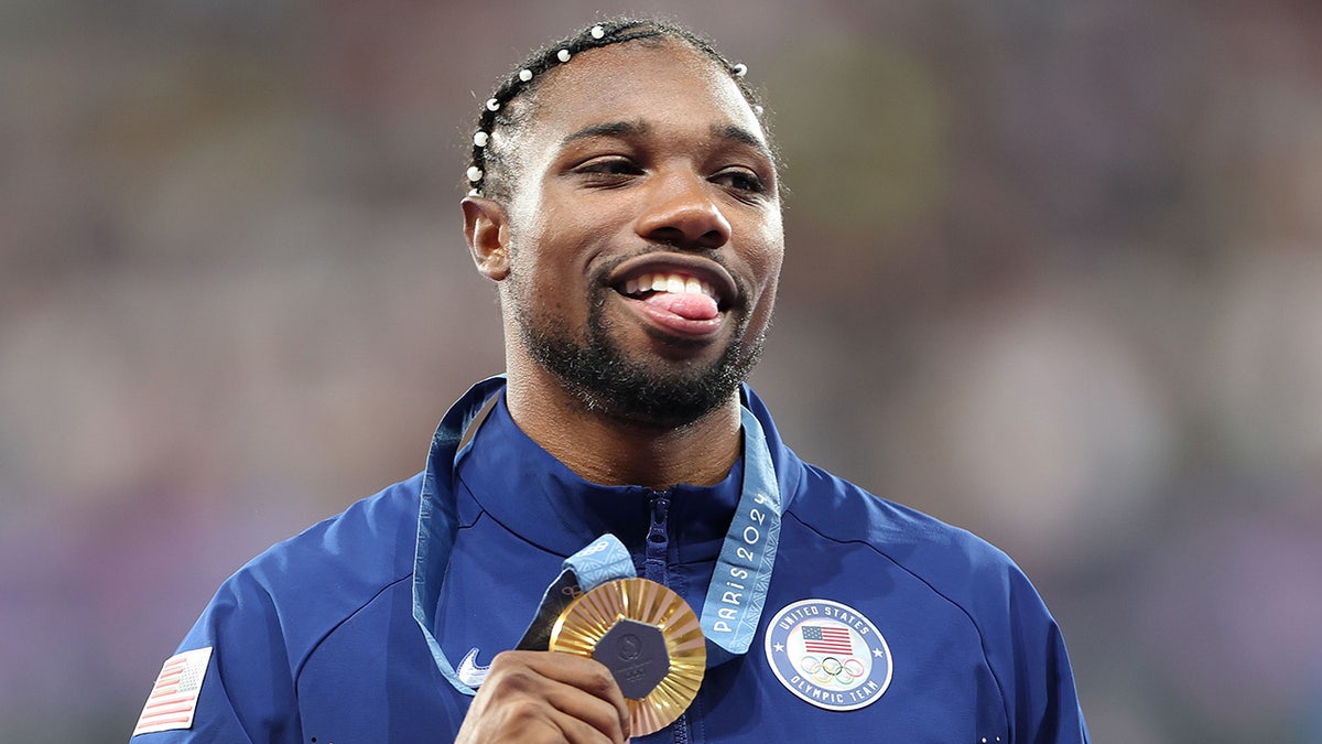 Noah Lyles com o ouro