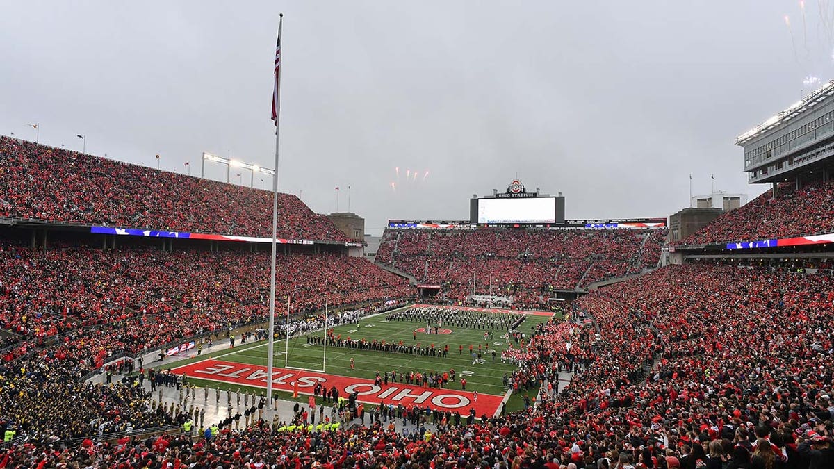 Uma visão geral do Estádio Ohio 