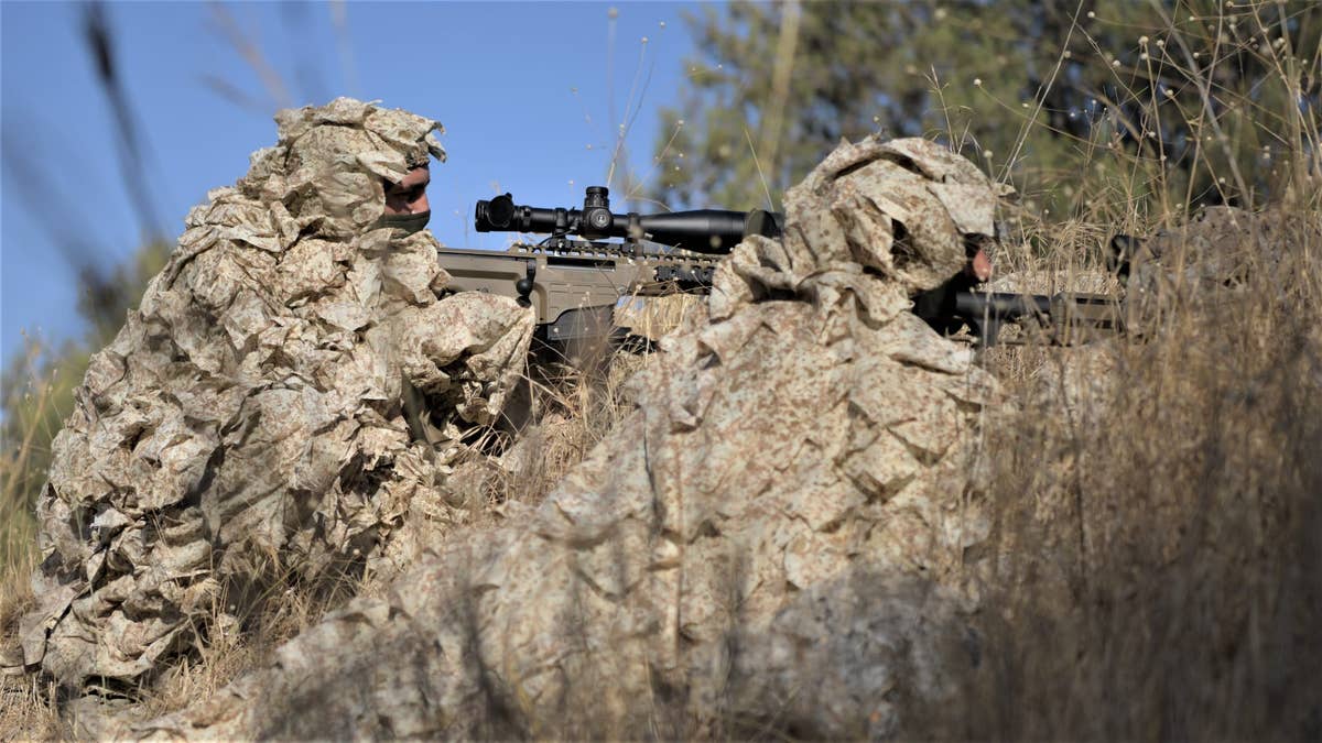 Yamam counter-terrorism unit snipers watching out for enemy forces.?