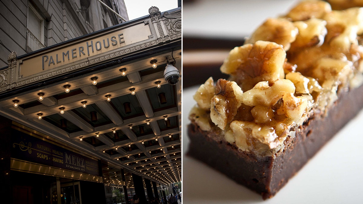 Se dice que la Palmer House de Chicago es la cuna del brownie de chocolate, que aún se sirve allí hoy en día.