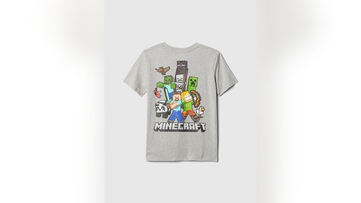 The ideal shirt for kids who love Minecraft. 