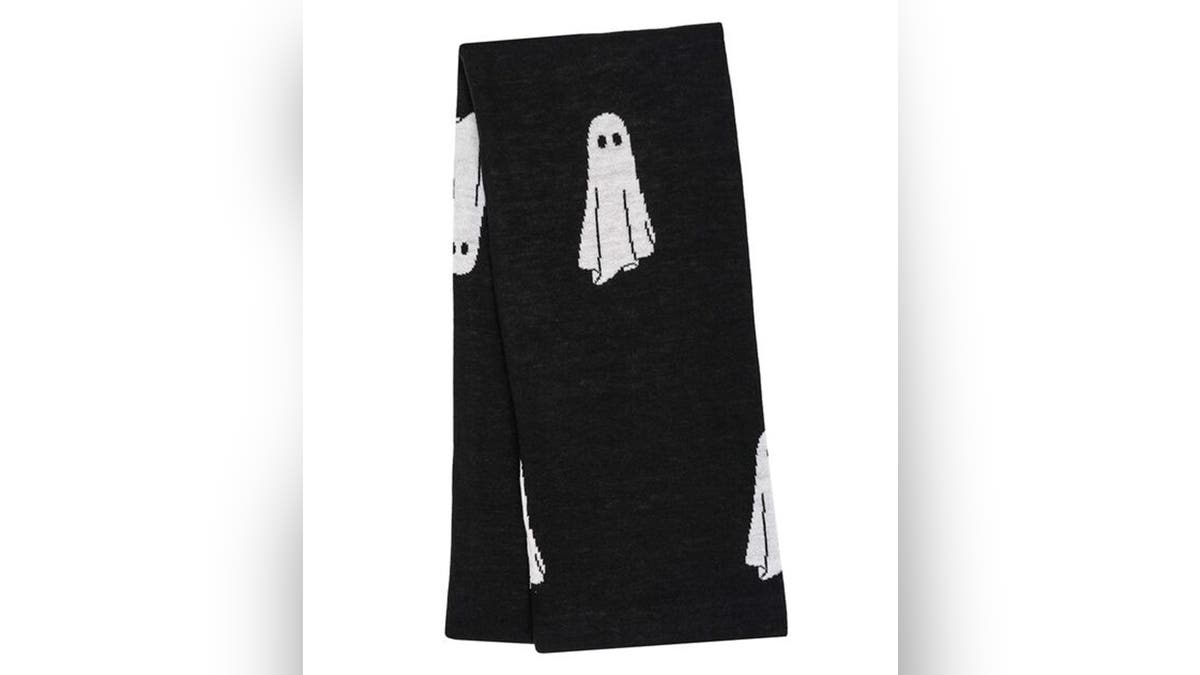 Stay cozy and spooky with a ghost throw.?